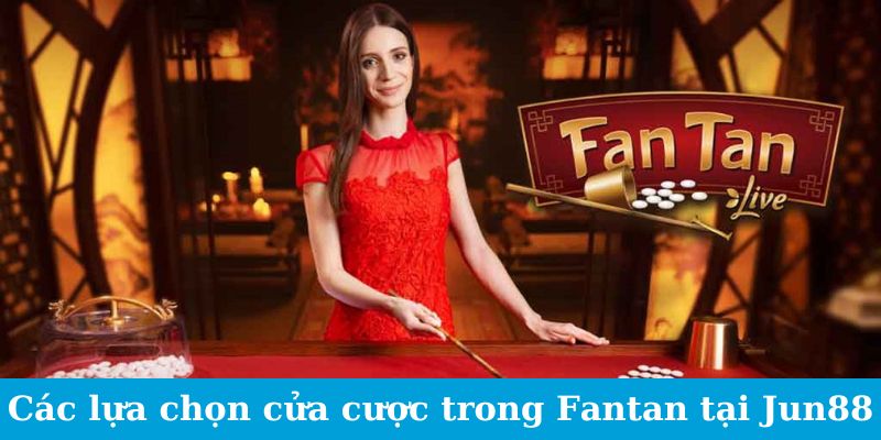 Các lựa chọn cửa cược trong Fantan tại Jun88