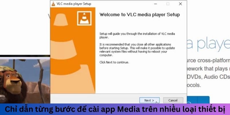 Chỉ dẫn từng bước để cài app Media trên nhiều loại thiết bị