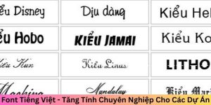 font tiếng việt