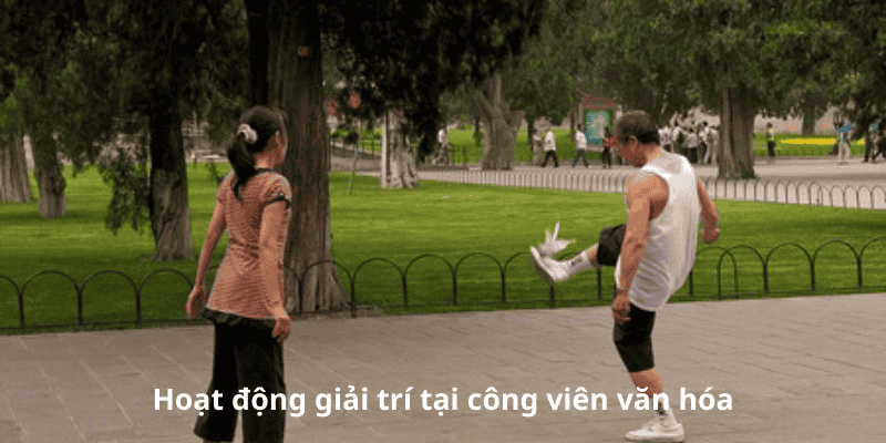 Hoạt động giải trí tại công viên văn hóa 