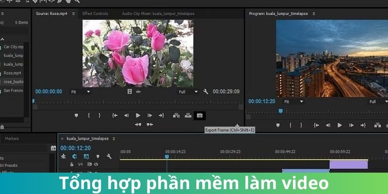 Giới thiệu các phần mềm làm video nổi tiếng